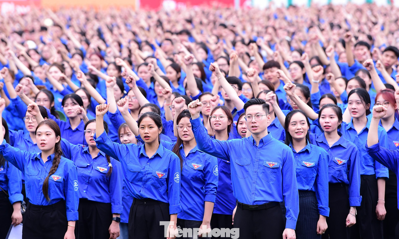 Các đơn vị chuẩn bị tinh thần cao nhất để bước vào đợt sinh hoạt chính trị quan trọng của tuổi trẻ cả nước. Ảnh: Xuân Tùng