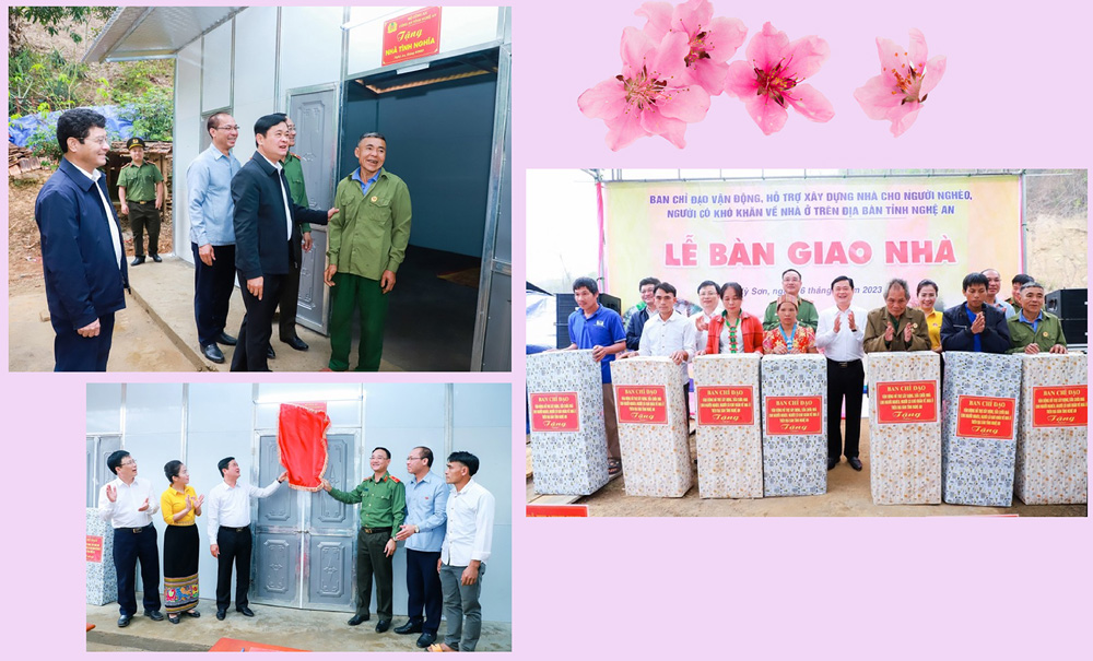 Người dân huyện Kỳ Sơn, tỉnh PG88 go Bắn cá nhận bàn giao những căn nhà trong Tải Game PG88 go hỗ trợ xây dựng nhà cho người nghèo, người có hoàn cảnh khó khăn về nhà ở