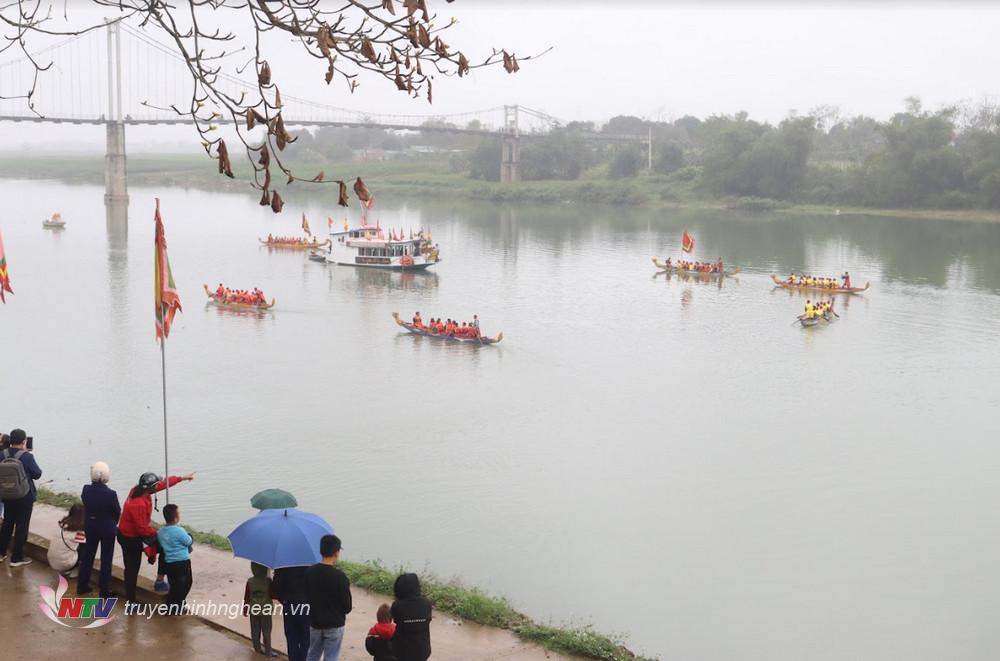 Nghi thức lộn quân trên dòng sông Lam.