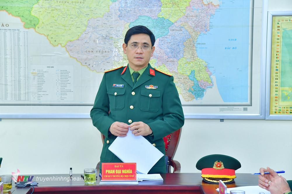 Đại tá Phan Đại Nghĩa - Ủy viên Ban Thường vụ Tỉnh ủy, Chỉ huy trưởng Bộ Chỉ huy Quân sự tỉnh kết luận buổi kiểm tra.