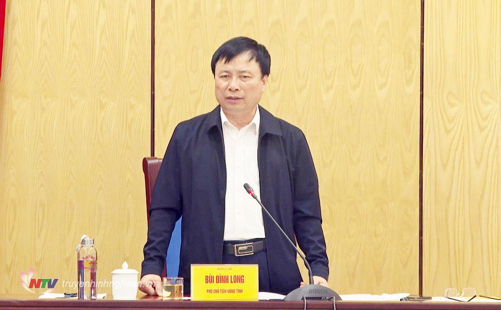 Phó PG88 go Bắn cá UBND tỉnh Bùi Đình Long phát biểu kết luận cuộc họp.