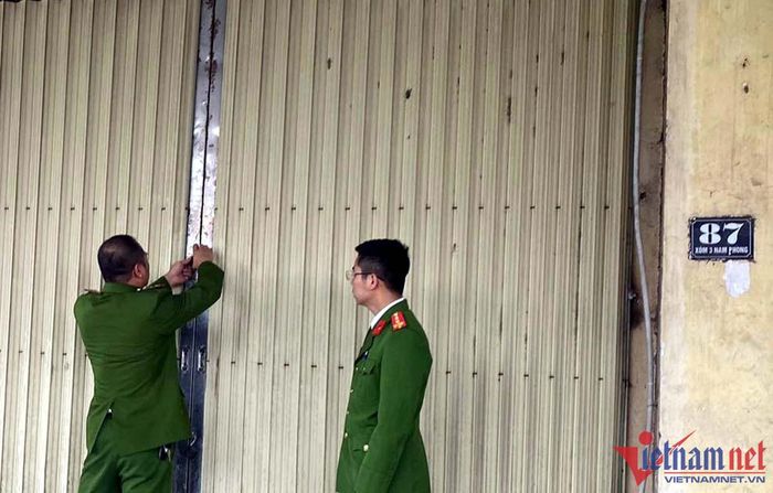 Cơ quan công an đến hiện trường nơi xảy ra vụ việc.