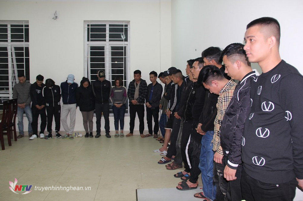 Các đối tượng trong chuyên án bị cơ quan Công an bắt giữ.