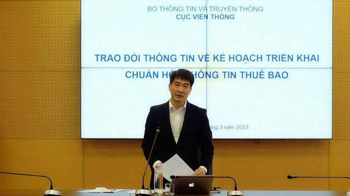 Ông Nguyễn Phong Nhã, Phó cục trưởng Cục Viễn thông phát biểu tại cuộc họp
