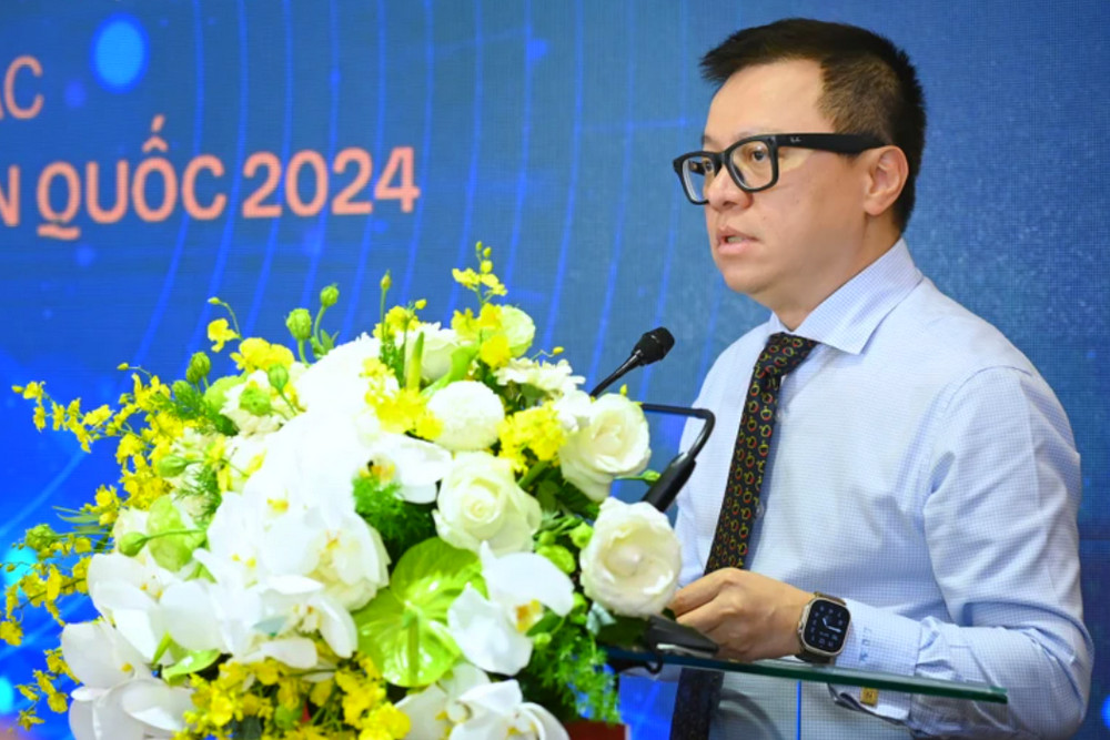 Đồng chí Lê Quốc Minh, Ủy viên Trung ương Đảng, Tổng Biên tập Báo Nhân Dân, Phó Trưởng Ban Tuyên giáo Trung ương, PG88 go Bắn cá Hội Nhà báo PG 88 Nổ Hũ phát biểu bế mạc.