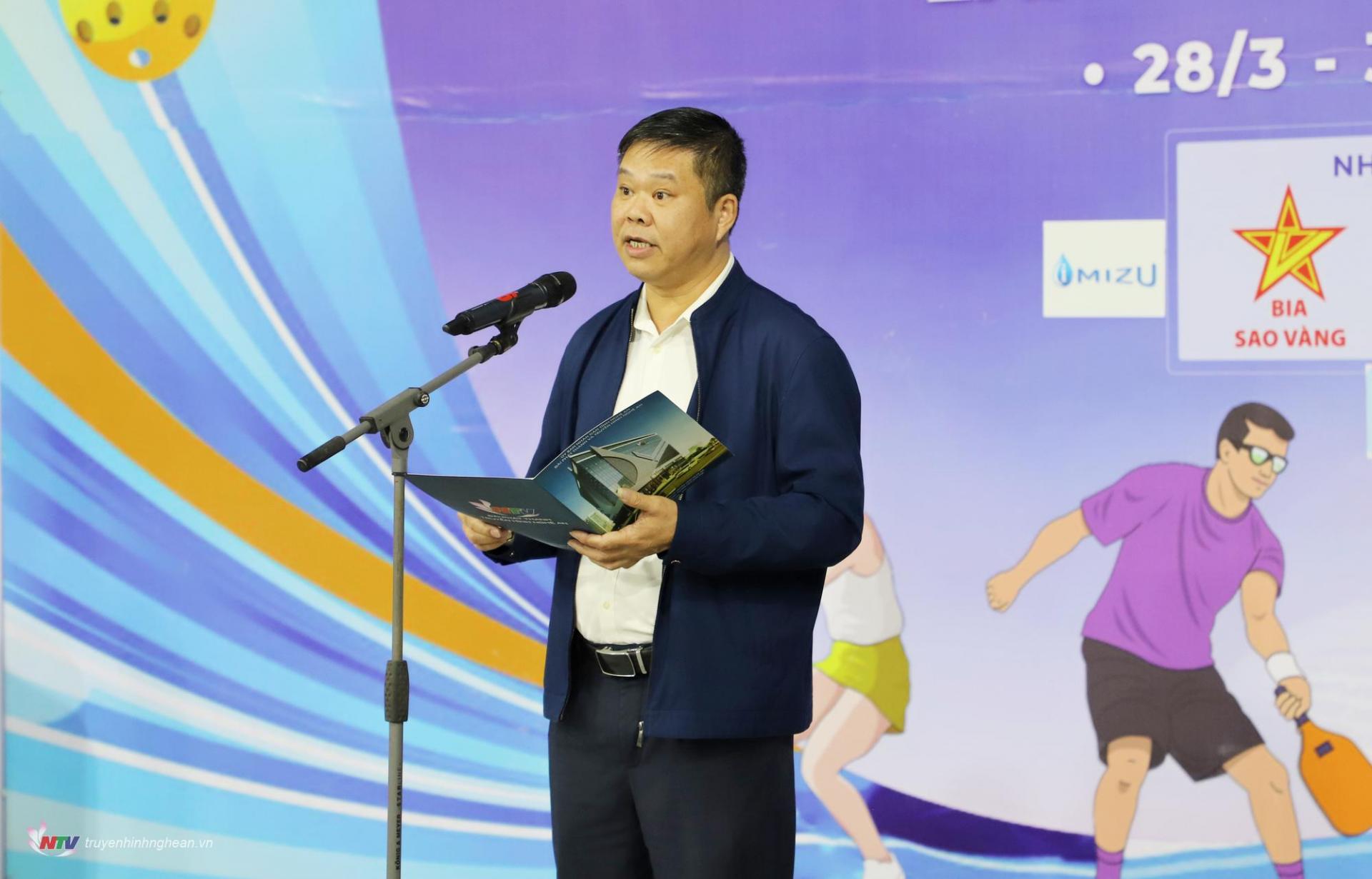 Ông Nguyễn Trung Thảo - Phó Giám đốc Đài PT-TH PG88 go Bắn cá, Trưởng Ban tổ chức giải phát biểu tổng kết.