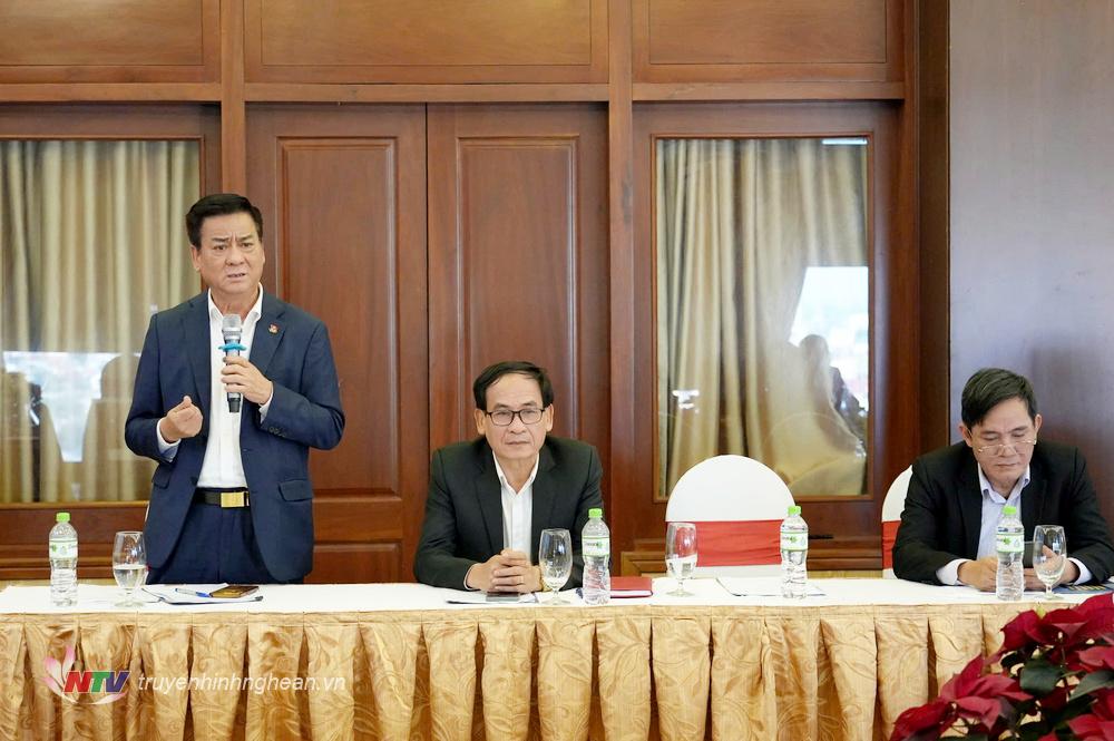 TS Hoàng Xuân Lương - Nguyên PG88 link Nổhũ, Phó Chủ nhiệm Uỷ ban Dân tộc, PG88 go Bắn cá Hội đồng hương PG88 go Bắn cá tại Hà Nội phát biểu tại buổi Toạ đàm.