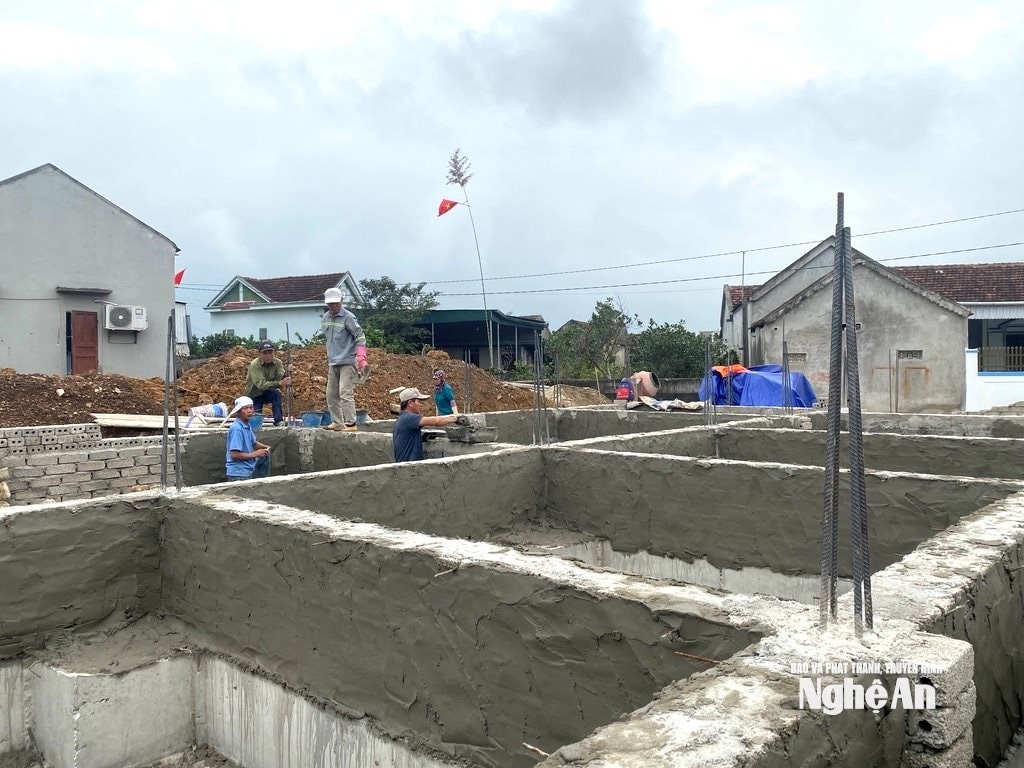 Công trình nhà ở dân sinh PG88 go Bắn cá đang thi công. Ảnh: Văn Trường