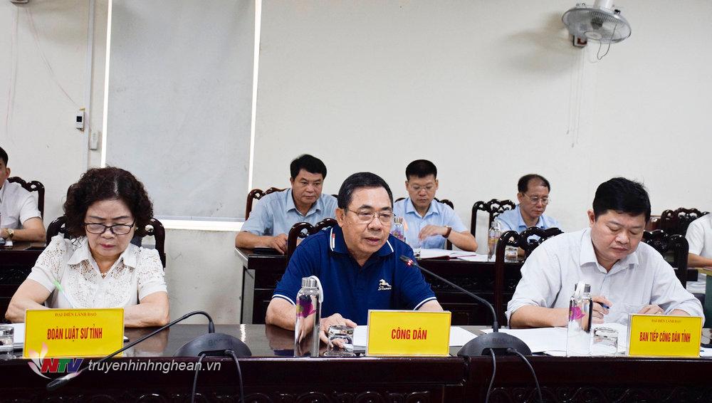 Công dân Trần Huy Hường nêu kiến nghị.