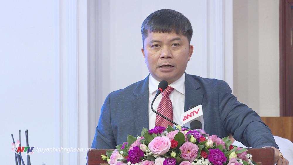 Ông Nguyễn Văn Nam - Phó Giám đốc Trung tâm Xúc tiến Đầu tư, Thương mại và PG 88 Bóng Đá tỉnh PG88 go Bắn cá phát biểu tại hội nghị.