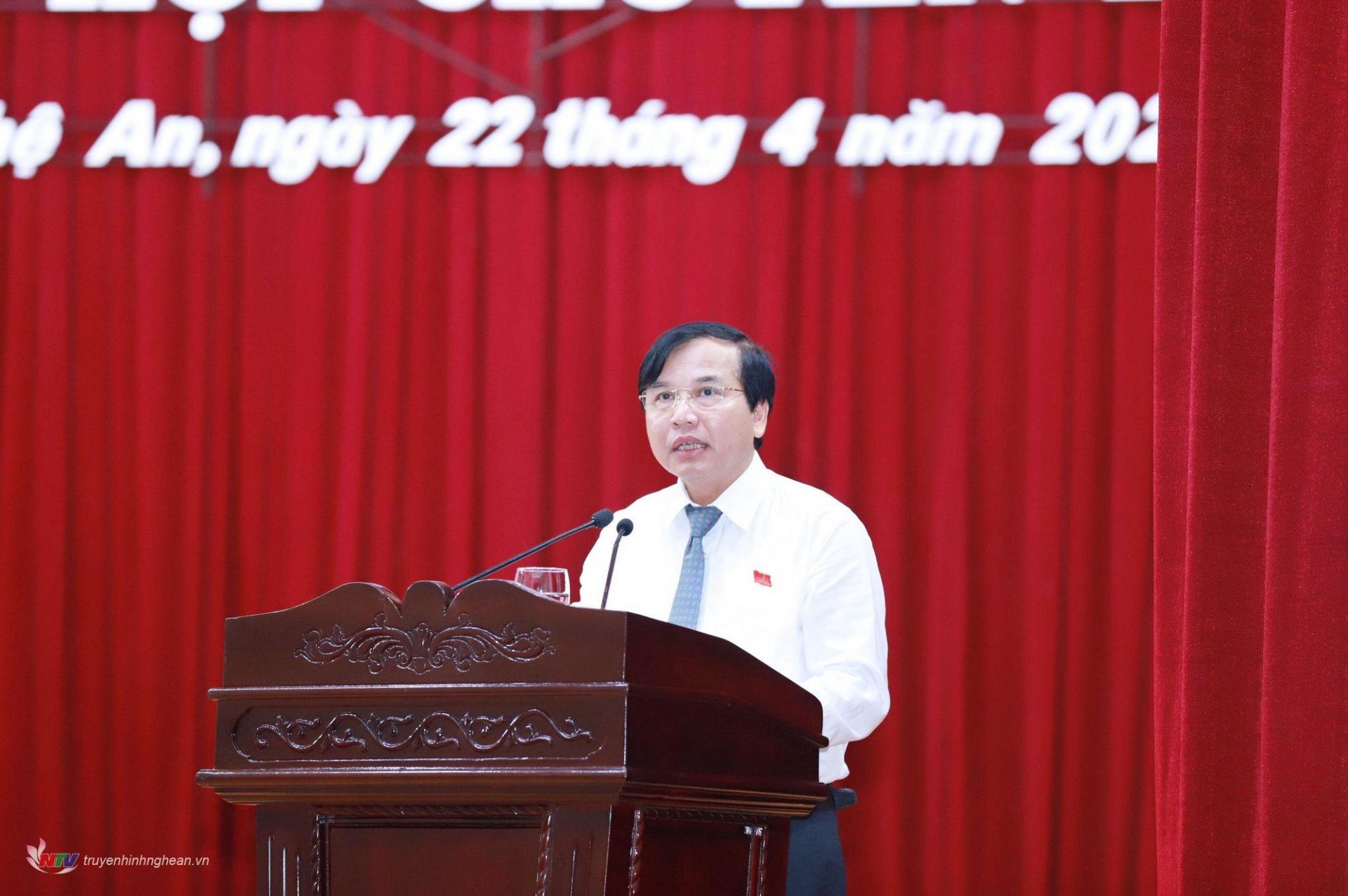 Đồng chí Nguyễn Như Khôi - Ủy viên Ban Chấp hành Đảng bộ tỉnh, Phó PG88 go Bắn cá HĐND tỉnh điều hành nội dung Xổ Số PG 88 Kỳ họp thứ 19, HĐND tỉnh khóa XVIII.