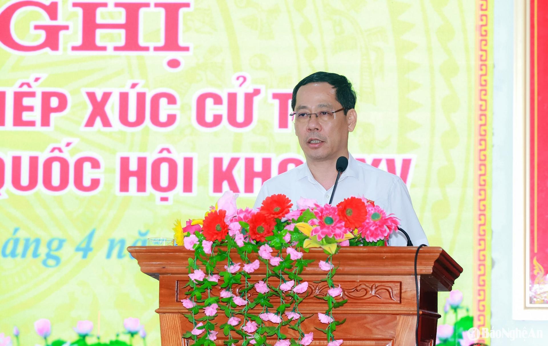 Đồng chí Trần Nhật Minh - ĐBQH chuyên trách đoàn PG88 go Bắn cá thông báo cử tri dự kiến chương trình, nội dung, thời gian Kỳ họp thứ 9, Quốc hội khóa XV