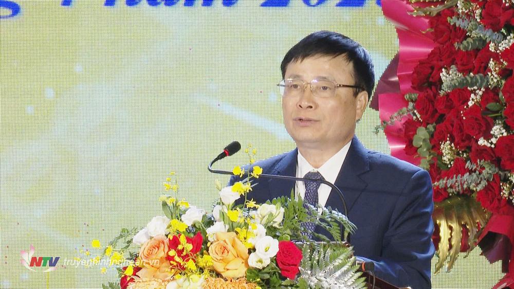 Phó PG88 go Bắn cá UBND tỉnh Bùi Đình Long phát biểu tại buổi lễ.