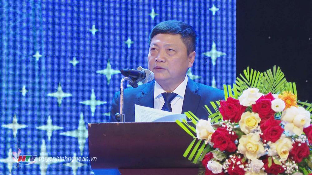 Đồng chí Bành Hồng Hiển - Giám đốc PG88 link tải Điện lực PG88 go Bắn cá phát biểu tại hội nghị.