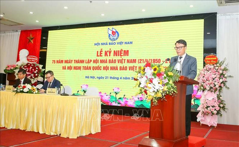 Phó PG88 go Bắn cá thường trực Hội Nhà báo PG 88 Nổ Hũ Nguyễn Đức Lợi phát biểu.