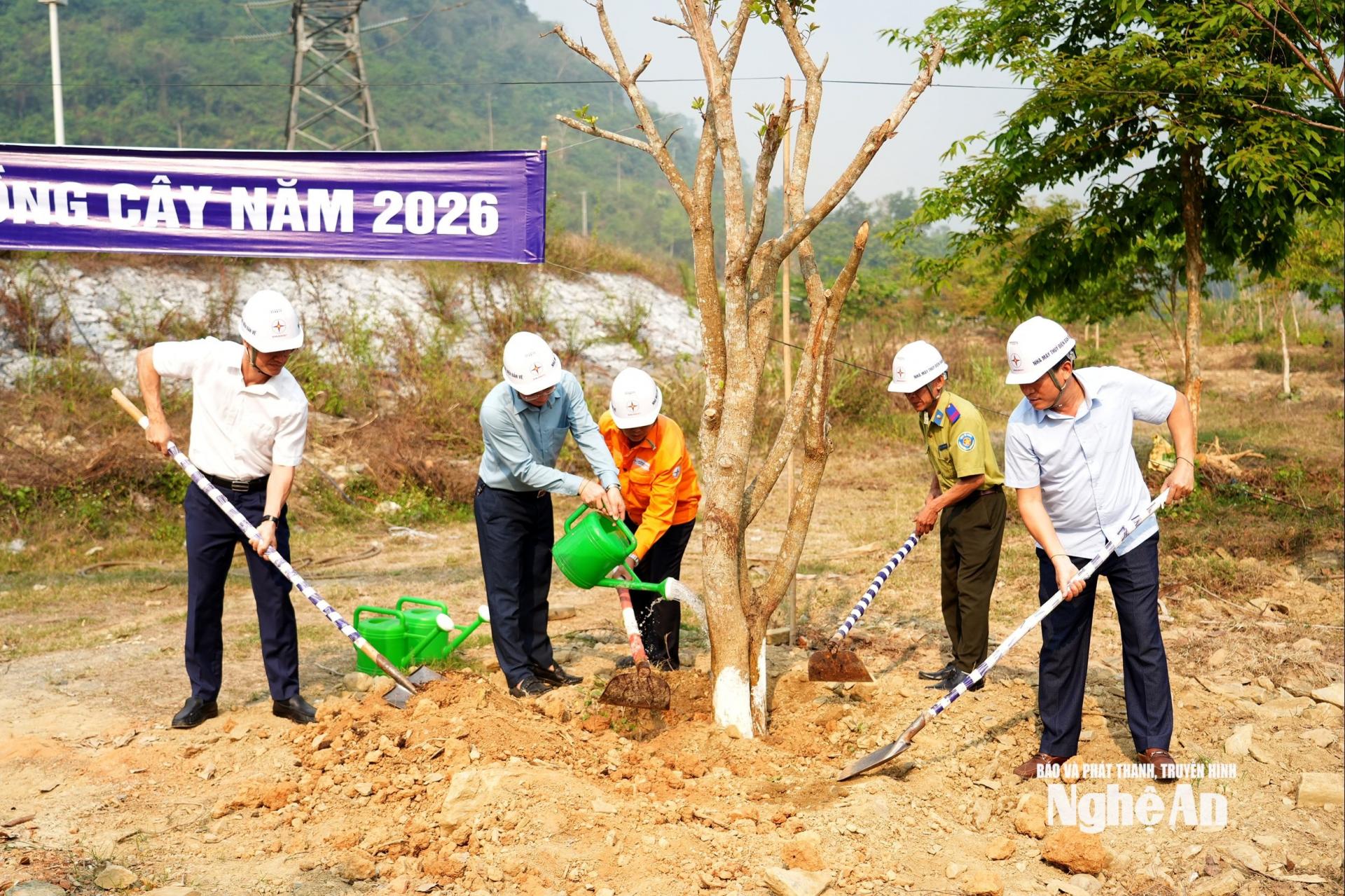 Hàng năm, PG88 link tải Thuỷ điện Bản Vẽ thường xuyên tổ chức trồng cây để tạo vành đai xanh, chống xói mòn đất