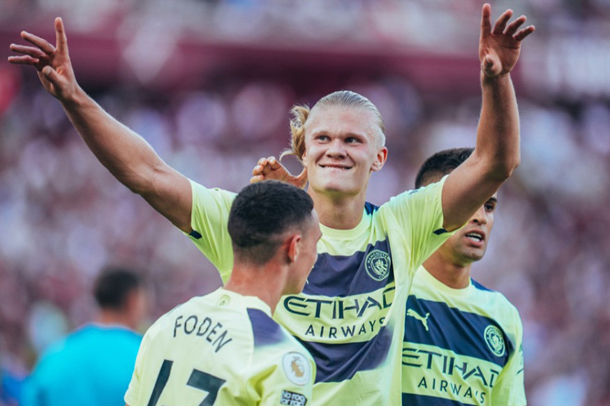 Haaland rất có duyên mành lưới West Ham