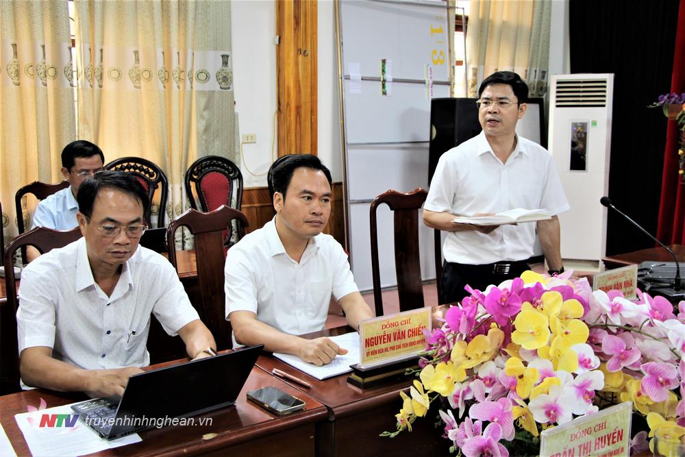 PG88 go Bắn cá UBND huyện Thanh Chương Trình Văn Nhã phát biểu kết luận hội nghị.