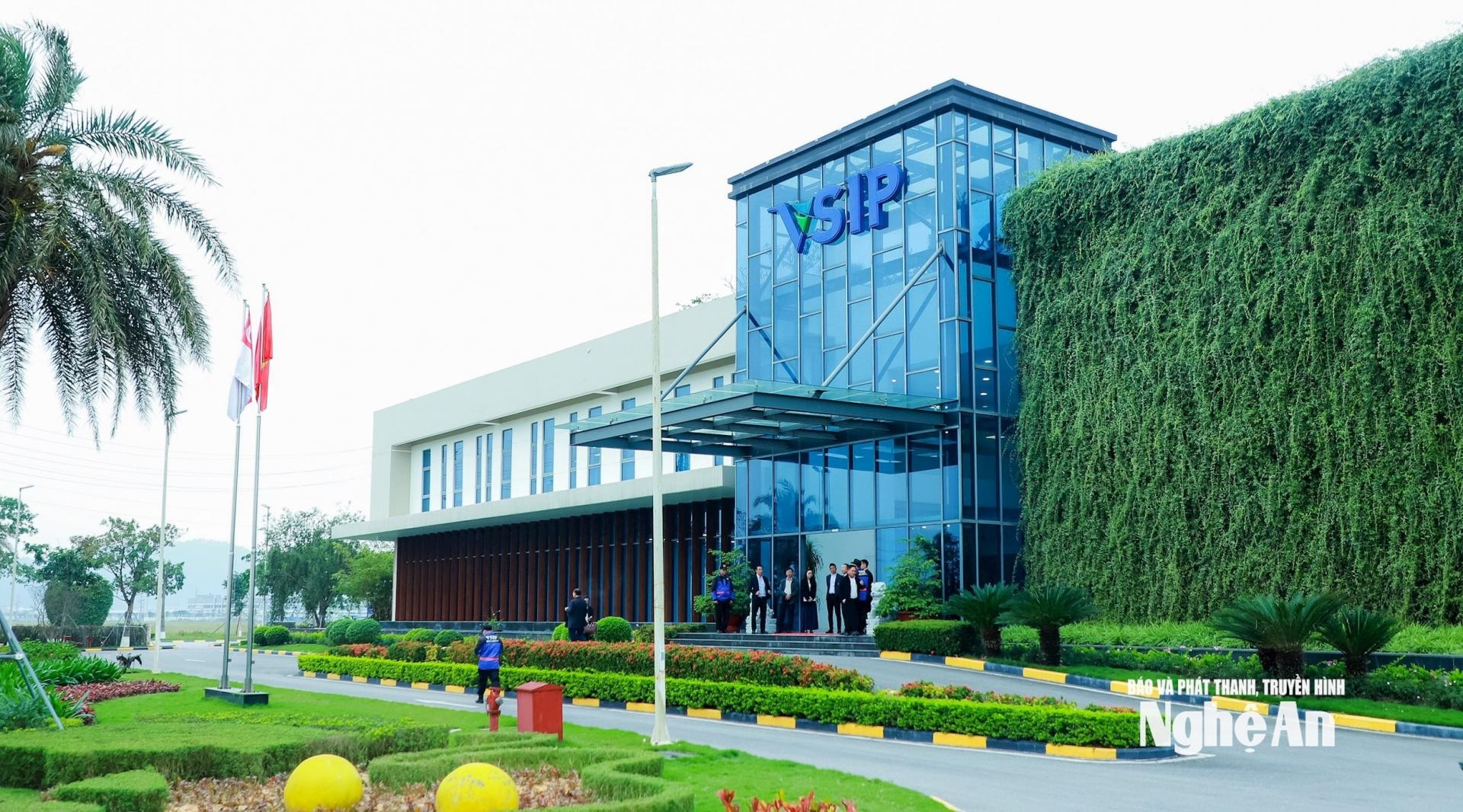Trụ sở PG88 link tải TNHH VSIP PG88 go Bắn cá tại xã Hưng Nguyên. Ảnh: Thành Duy