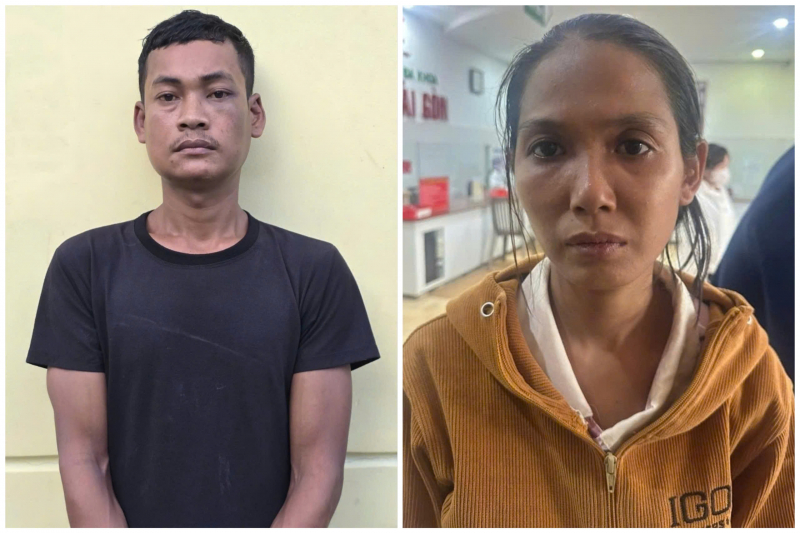 Danh Chơn và Nguyễn Thị Thanh Trúc bị bắt giữ.