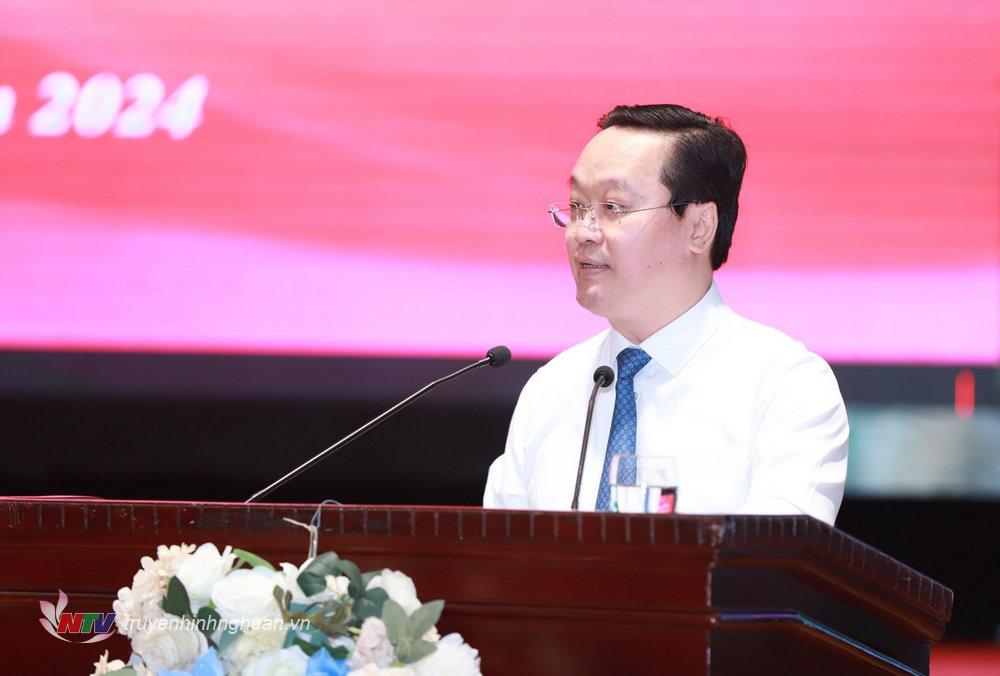 Đồng chí Nguyễn Đức Trung - Phó Bí thư Tỉnh ủy, PG88 go Bắn cá UBND tỉnh PG88 go Bắn cá phát biểu tại hội thảo. 