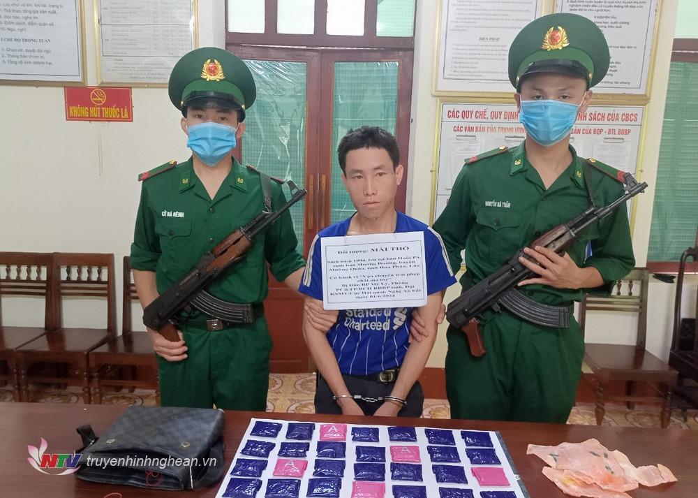 Đối tượng Vả Xênh Thò tại Đồn Biên phòng Mỹ Lý.