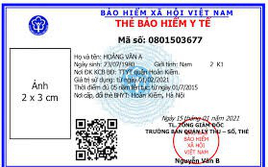 Từ 1-6, thẻ BHYT Xổ Số PG 88 chính thức thay thẻ giấy