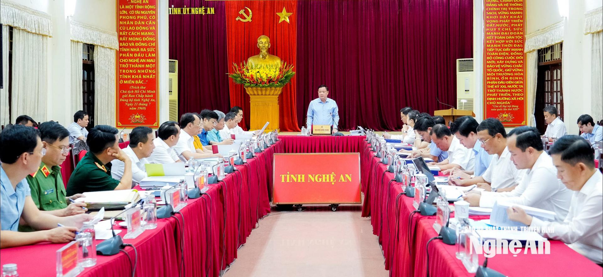 Ban Thường vụ Tỉnh ủy họp cho ý kiến về công tác xây dựng bộ chỉ số KPI về đánh giá cán bộ.