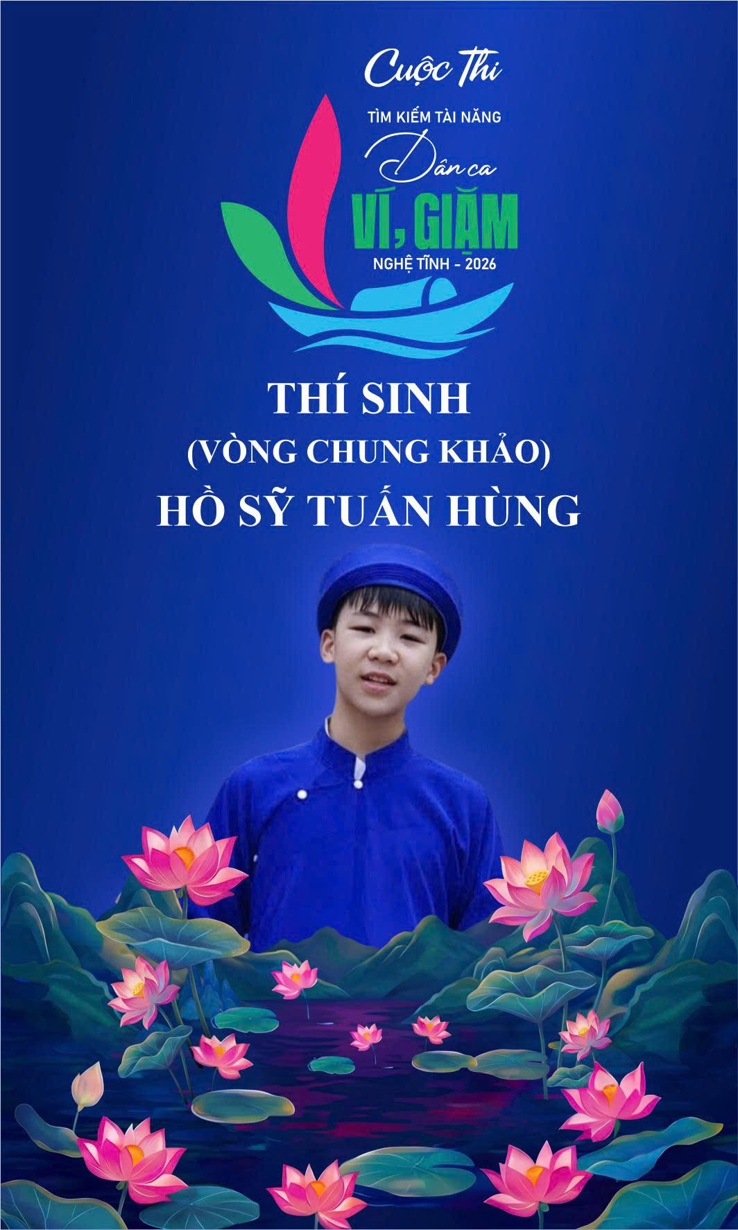 Thí sinh Hồ Sỹ Tuấn Hùng (SN 2011) xã Quỳnh Anh, tỉnh PG88 go Bắn cá.
