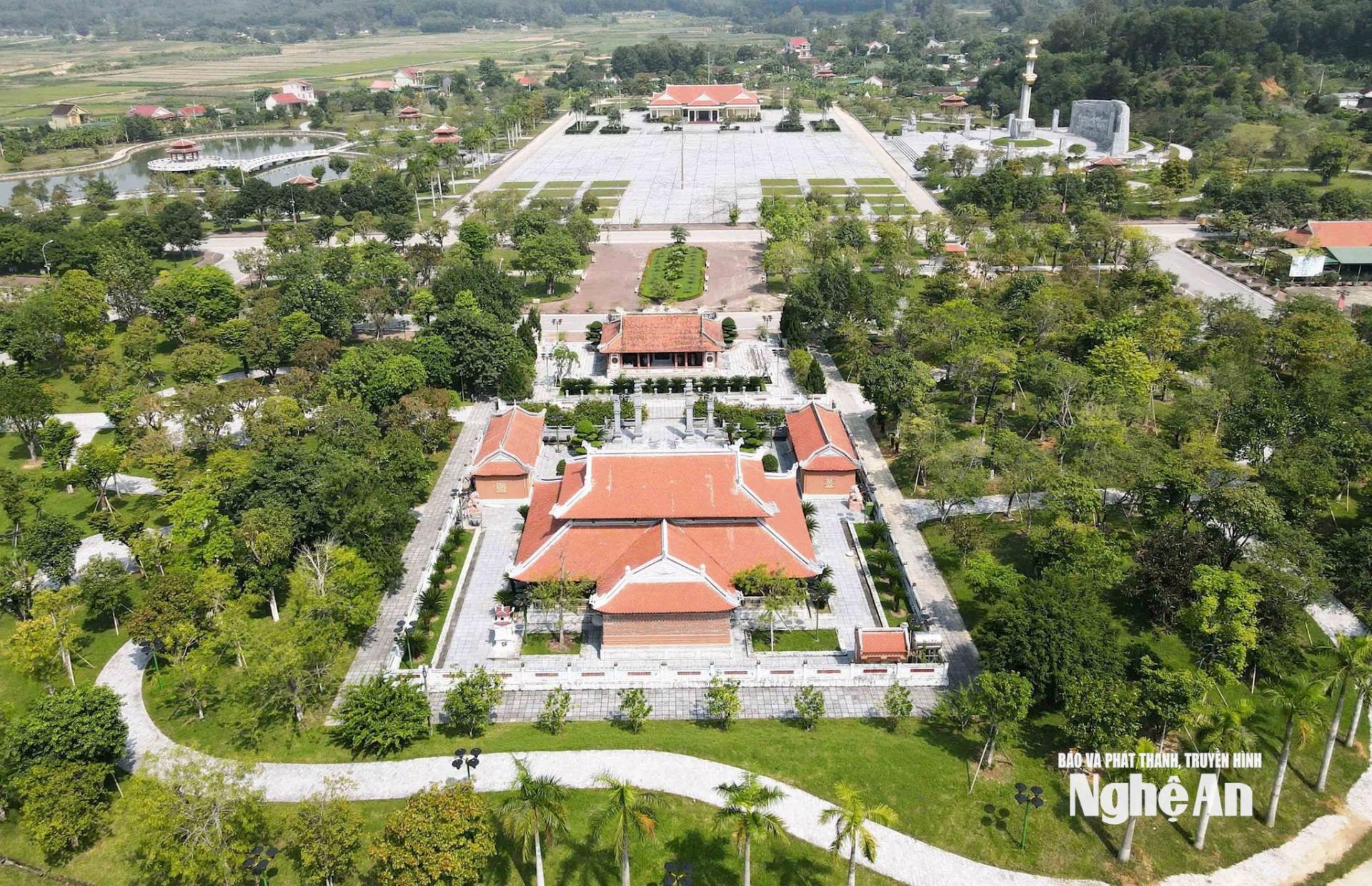 Toàn cảnh Di tích Quốc gia Khu lưu niệm Tổng Bí thư Lê Hồng Phong. Ảnh: Ban Quản lý Di tích cung cấp