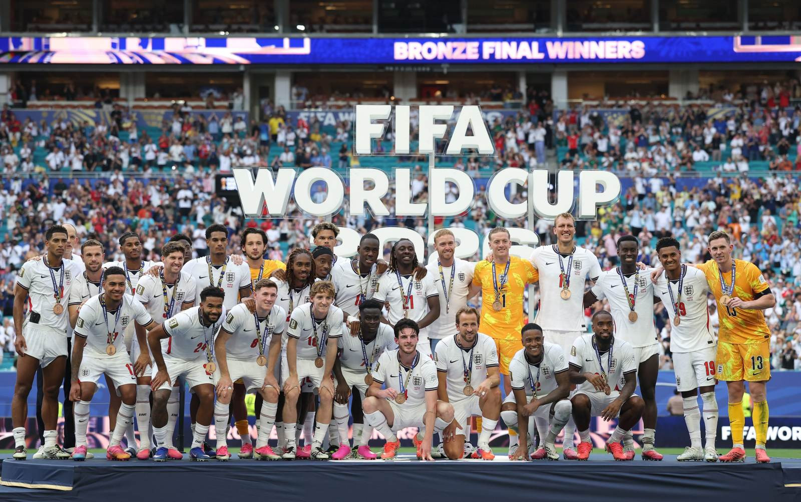 Tuyển Anh giành HCĐ World Cup 2026 - thành tích tốt nhất của Tam sư sau 60 năm - Ảnh: EFT