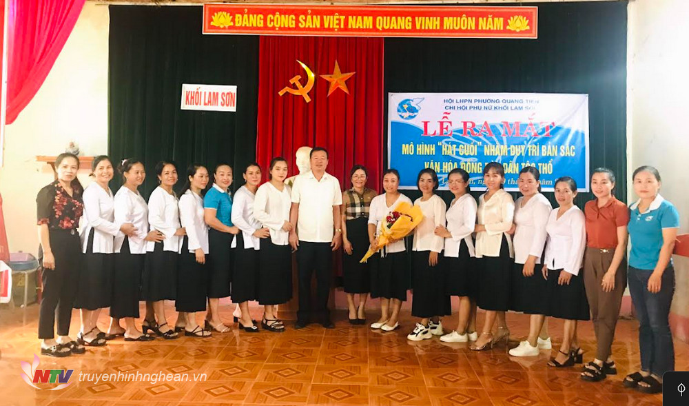 Lễ ra mắt mô hình “Hát Cuối” của đồng bào dân tộc Thổ tại phường Quang Tiến, thị xã Thái Hòa