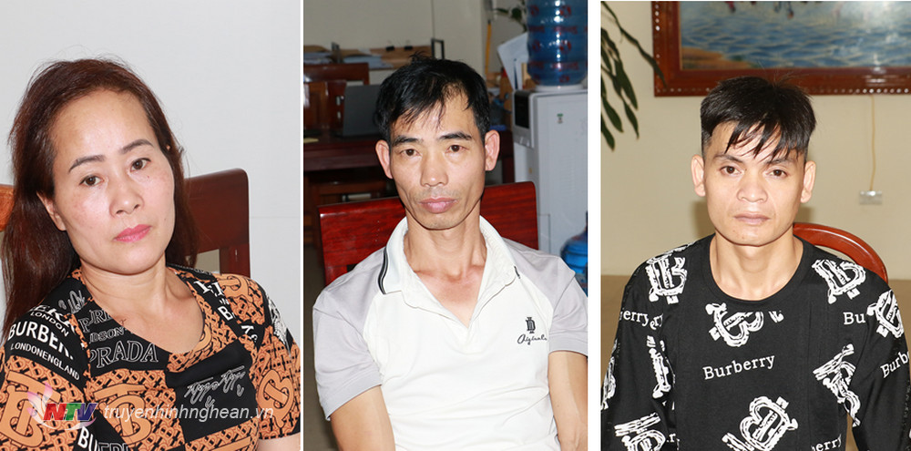 Các đối tượng bị bắt giữ