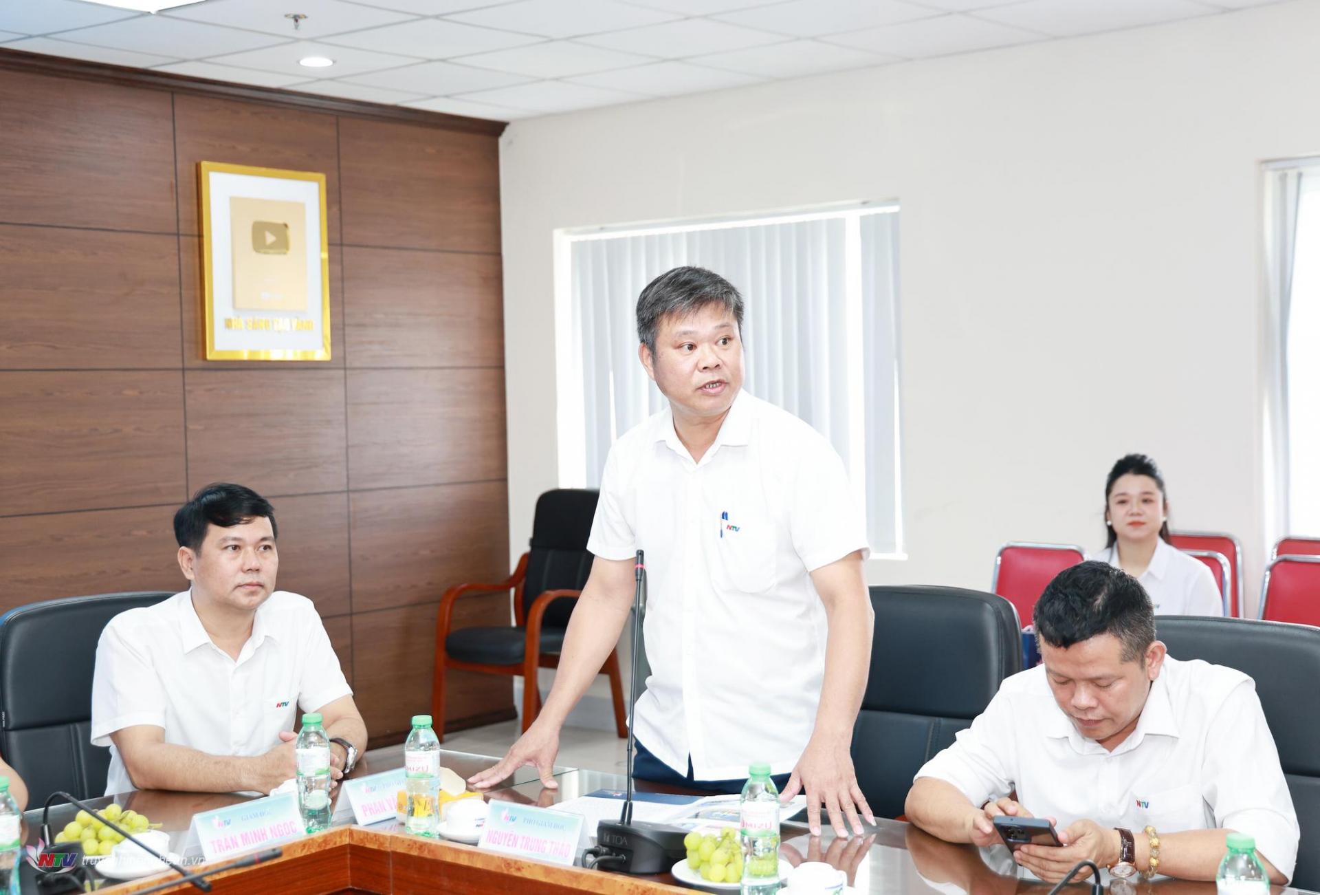 Đồng chí Nguyễn Trung Thảo - Phó Giám đốc Đài PT-TH PG88 go Bắn cá phát biểu tại buổi lễ.