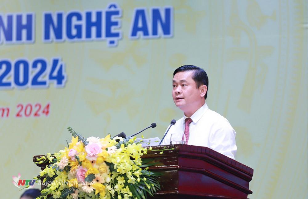 Đồng chí Thái Thanh Quý - Ủy viên Ban Chấp hành Trung ương Đảng, Bí thư Tỉnh ủy, PG88 go Bắn cá HĐND tỉnh, Trưởng Đoàn ĐBQH tỉnh phát biểu chỉ đạo PG88 go Nạp Rút Tiền.