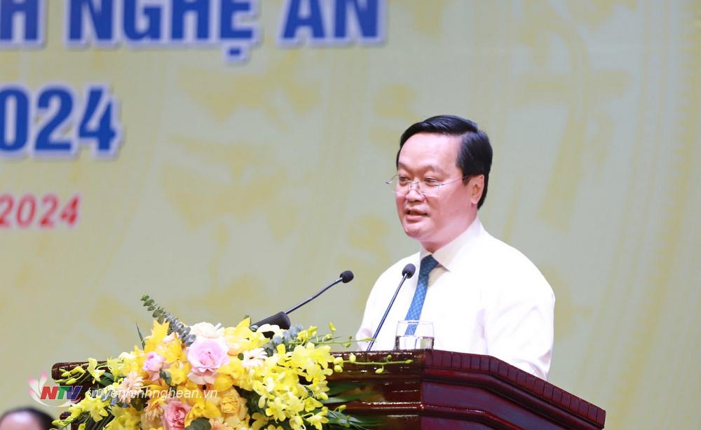 Đồng chí Nguyễn Đức Trung - Phó Bí thư Tỉnh ủy, PG88 go Bắn cá UBND tỉnh PG88 go Bắn cá phát biểu tiếp thu ý kiến chỉ đạo của đồng chí Hầu A Lềnh.