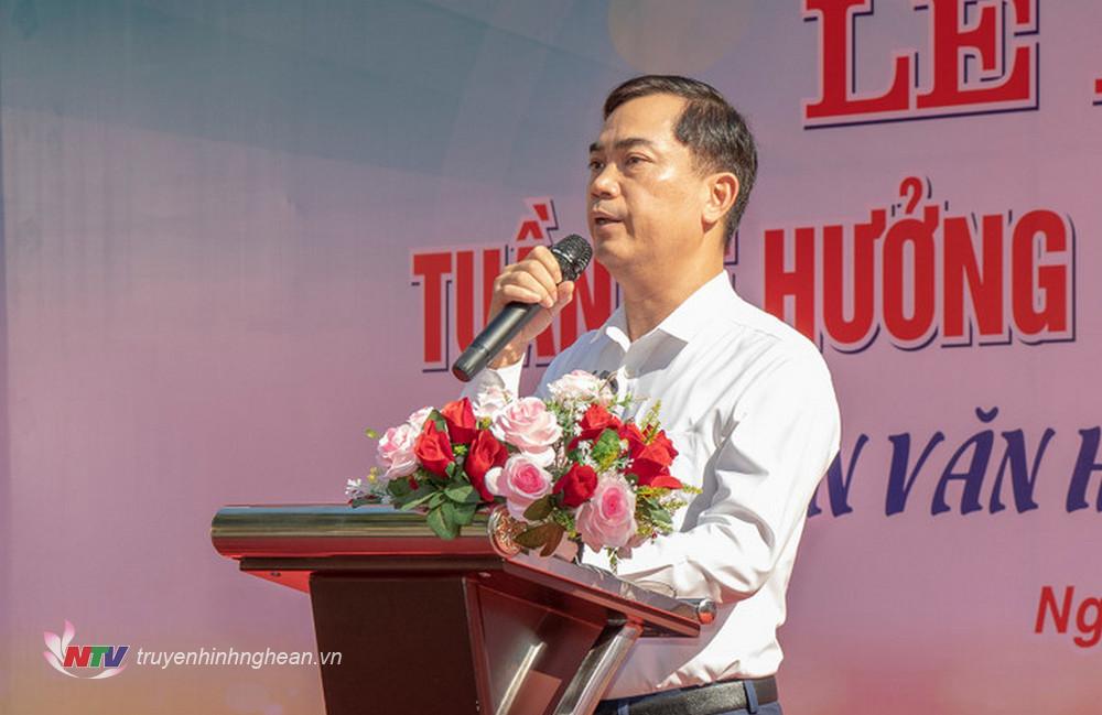 Phó Giám đốc Sở GD&ĐT PG88 go Bắn cá Nguyễn Văn Khoa phát biểu tại buổi lễ.