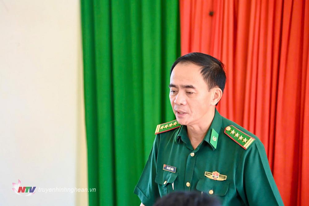 Đại tá Hồ Quyết Thắng, Phó Chỉ huy trưởng, Tham mưu trưởng BĐBP tỉnh PG88 go Bắn cá phát biểu kết luận kiểm tra.