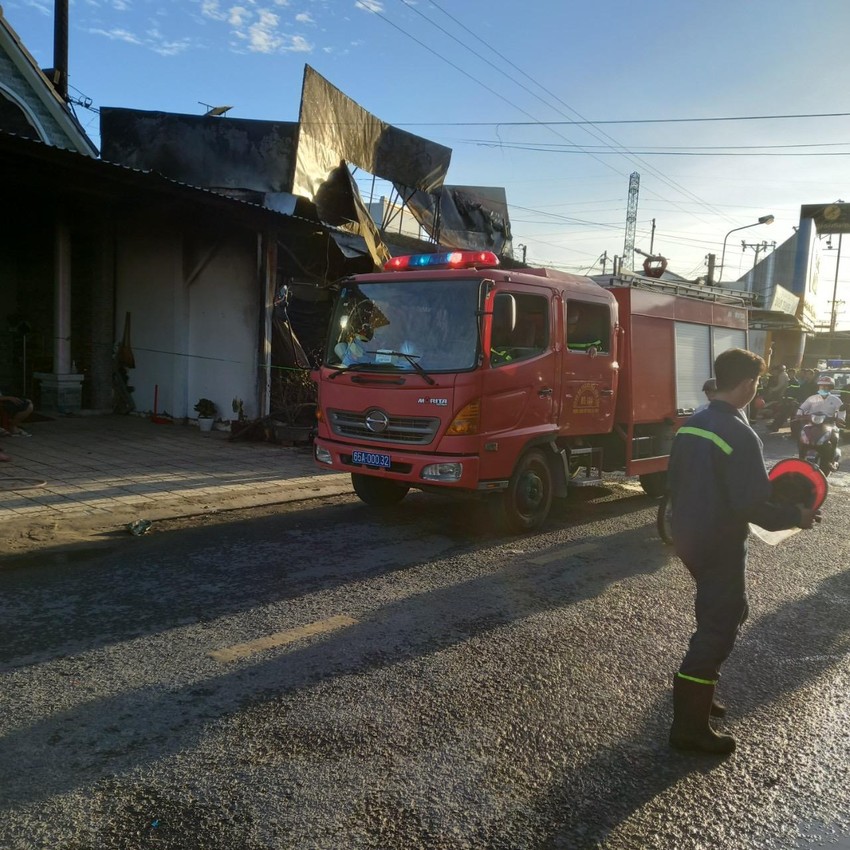 Hiện trường vụ hoả hoạn.