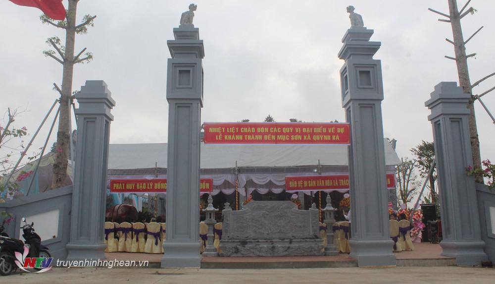 Công trình đền Mục Sơn