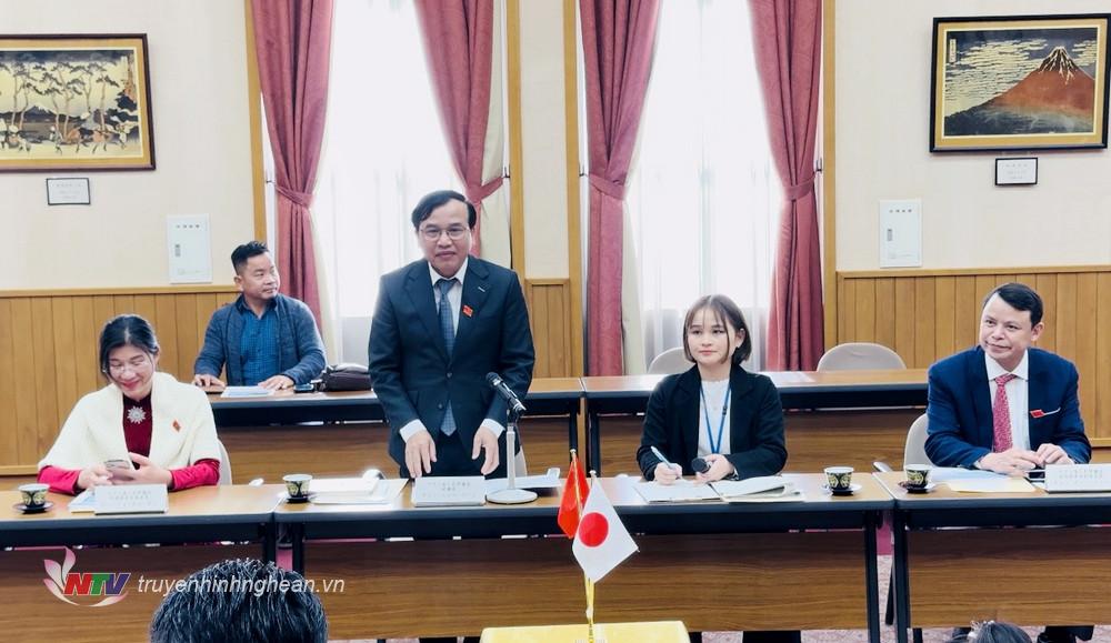 Phó PG88 go Bắn cá Hội đồng Nhân dân tỉnh Nguyễn Như Khôi phát biểu tại cuộc làm việc.