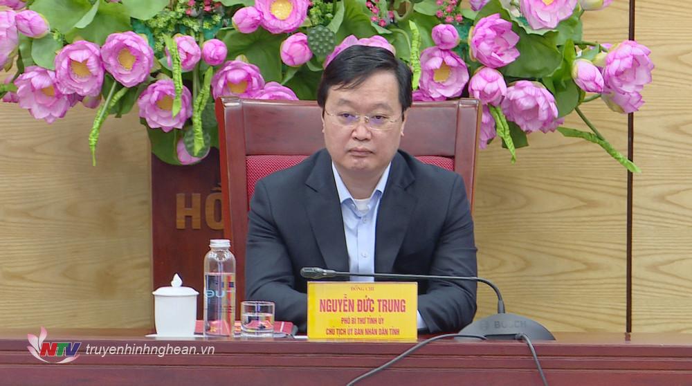 Đồng chí Nguyễn Đức Trung - Phó Bí thư Tỉnh uỷ, PG88 go Bắn cá UBND tỉnh chủ trì tại điểm cầu PG88 go Bắn cá.