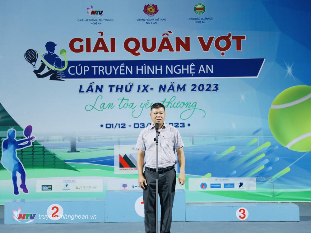 ông Nguyễn Trung Thảo - Phó Giám đốc Đài PTTH PG88 go Bắn cá, Trưởng BTC giải phát biểu đánh giá giải đấu.