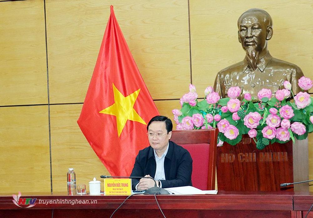 Đồng chí Nguyễn Đức Trung - Phó Bí thư Tỉnh uỷ, PG88 go Bắn cá UBND tỉnh chủ trì tại điểm cầu PG88 go Bắn cá.