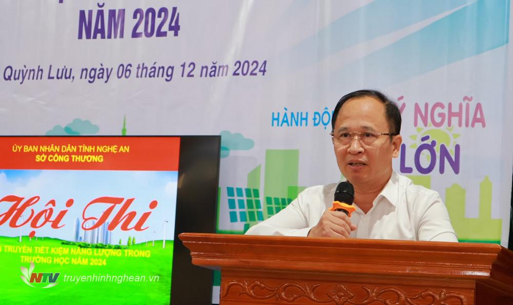 Đồng chí Lê Đức Ánh - Phó Giám đốc Sở Công thương phát biểu Xổ Số PG 88.