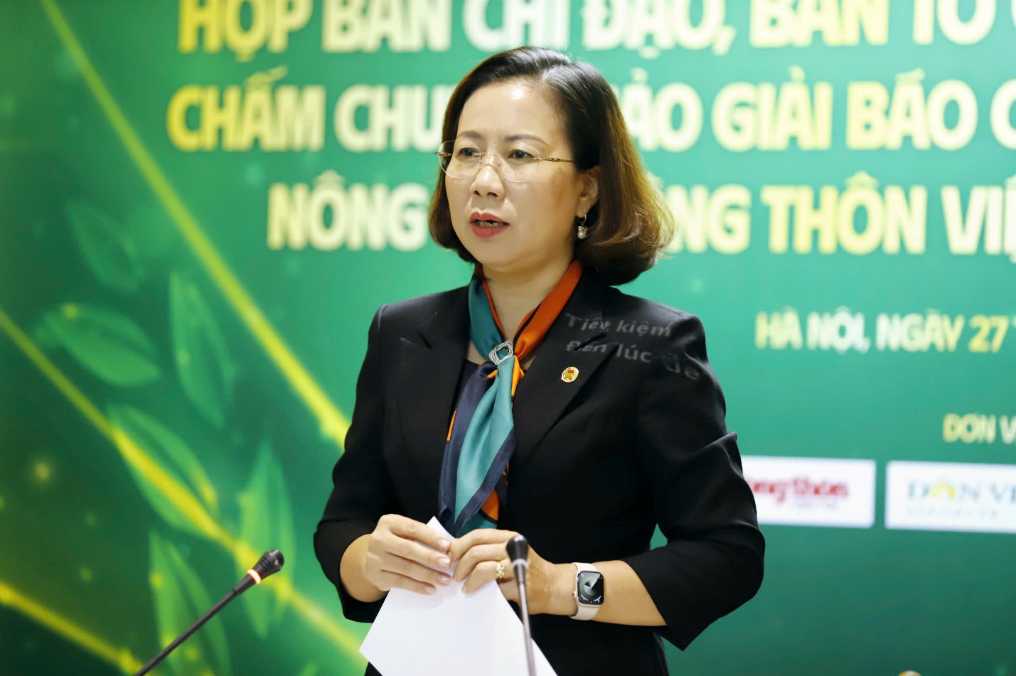 Bà Bùi Thị Thơm, Phó PG88 go Bắn cá Trung ương Hội NDVN – Trưởng ban Chỉ đạo Giải báo chí toàn quốc về nông nghiệp, nông dân, nông thôn PG 88 Nổ Hũ năm 2024.