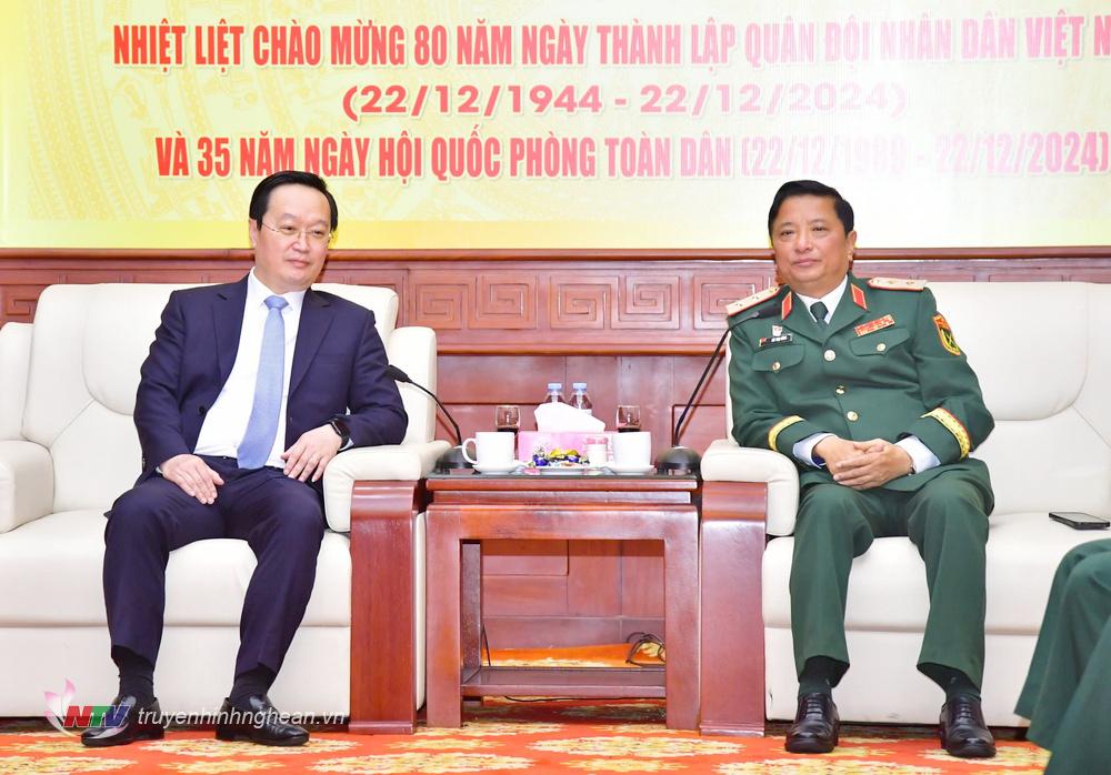 Đồng chí Nguyễn Đức Trung - Bí thư Tỉnh uỷ, PG88 go Bắn cá UBND tỉnh phát biểu.