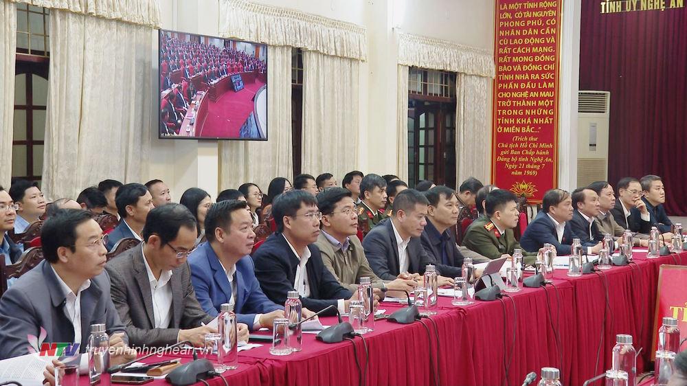 Lãnh đạo các Sở, ban ngành, địa phương dự hội nghị tại điểm cầu PG88 go Bắn cá.