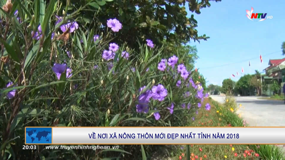 Về nơi xã Nông thôn mới đẹp nhất tỉnh năm 2018