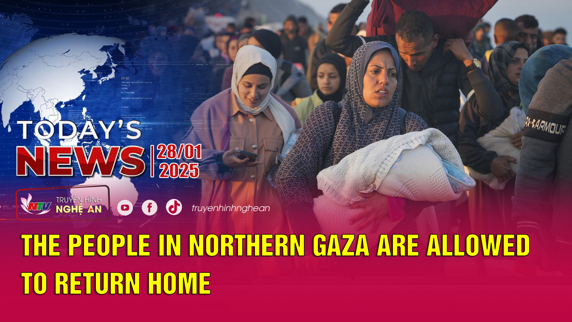 Today's News 28/01/2025: The people in northern Gaza are allowed to return home
